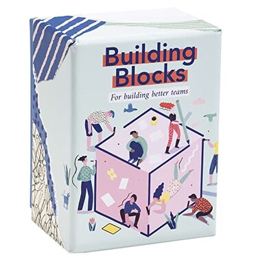FLUYTCO Building Blocks Team Building Card Game for Work 150 Conversation Starters Ice Breakers to Get to Know Your Coworkers Office Activities Training Tool