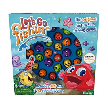 Pressman Bonus Edition Lets Go Fishin with Lucky Ducks MAM Card Game 14 Players Ages 4