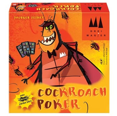 Coiledspring Games Schmidt DMS Cockroach Poker English Edition Card Game Ages 8 26 Players 15 Minutes Playing Time