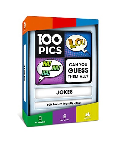 100 PICS Jokes Travel Game Family Brain Teasers Pocket Puzzles for Kids and Adults POP08015