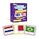 Menique Flags of the World Memory Matching Game 100 Cards 50 Countries to Match Educational Fun for Kids and Adults ColorCoded by Continent Learn Flags Capitals and Geography