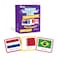 Menique Flags of the World Memory Matching Game 100 Cards 50 Countries to Match Educational Fun for Kids and Adults ColorCoded by Continent Learn Flags Capitals and Geography