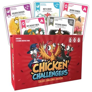 Chicken Challengers Card Game Hilarious Strategy for Adults Teens Family Game Night 28 Players Ages 13 TravelFriendly