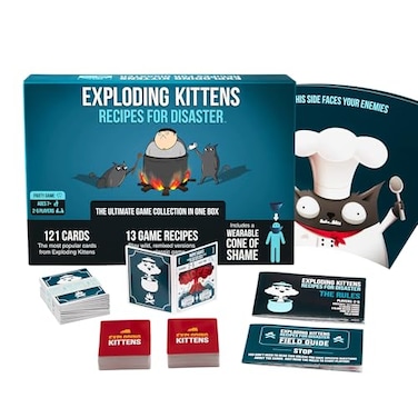 Exploding Kittens Recipes for Disaster 25 Players Ages 7 Party Family Card Game for Kids Adults