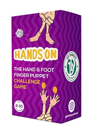 DR DINGUS Tiny Finger Hand Game 120 Hilarous Challenges 10 Hand 4 Feet Puppets Will Make Everyone Laugh Ideal for Family or Friends Action Game for Competitive People