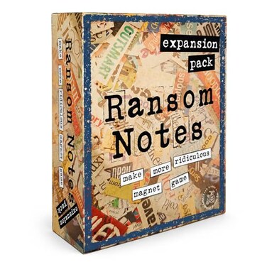 Ransom Notes Expansion Pack One The Ridiculous Word Magnet Party Game 3 Players