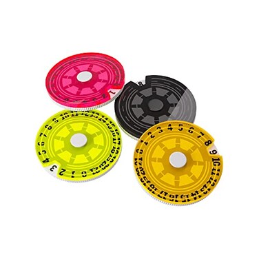 Gamegenic Life Counter Life Counters Set of 4 Single Dials Smooth Tough Compatible with Magic The Gathering Commander Deck Marvel Champions Play MTG TCG LCG