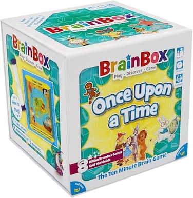 Brain Box BrainBox BrainBox Once Upon a Time Card Game Memory Observation Game FamilyFriendly Fairy Tale Trivia Game for Kids Adults Ages 8 1 Players 10 Minute Playtime Made by Green Board Games