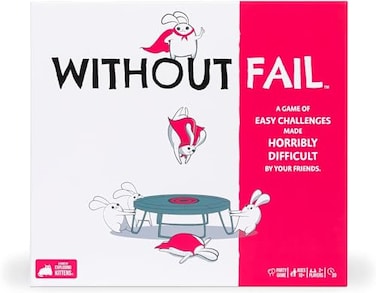 Exploding Kittens Without Fail 2 Players Ages 10 20 Minutes to Play A Card Game of Easy Challenges Made Difficult Couples Date Night Adult and Teen
