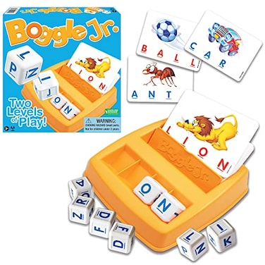 Winning Moves Boggle Jr Original GrowwithMe Alphabet Learning Game Word and Picture Recognition Skills Ages 3 Educational Development Kids