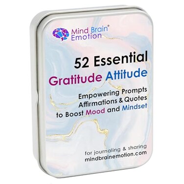 Mind Brain Emotion 52 Essential Gratitude Attitude Journal Conversation Cards to Boost Mood Mindset Empowering Prompts SelfHelp Affirmations and Insightful Quotes for Kids Adults