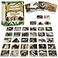 gisgfim 100 PCS Memory Matching Game Wild Animals Concentration Memory Card Matching Games