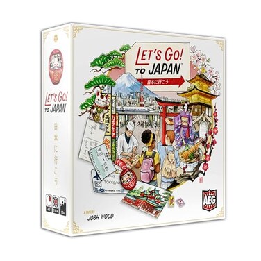 AEG Lets Go to Japan Board Game Storytelling Travel Planning Strategy Card Game Plan Experience Your Dream Vacation 14 Players Ages 10