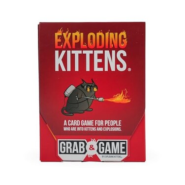 Exploding Kittens Grab Game Card Game for Families FastPaced EasytoLearn with Hilarious Original Artwork by The Oatmeal Creator Ages 7 24 Players 42 Cards