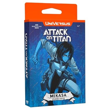 UniVersus Attack on Titan Battle for Humanity Clash Deck Mikasa Ready to Play Character Deck DeckBuilding Collectible Card Game AOT Licensed