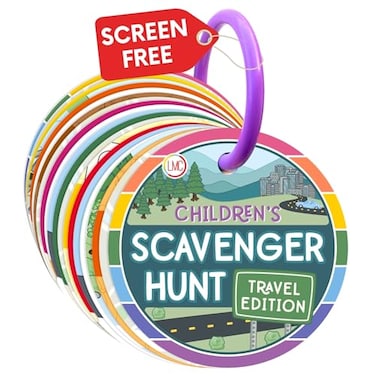 Blu Jay Childrens Scavenger Hunt Toddler Activities Games for 2 3 Year Olds Up Kids Educational Scavenger Hunt Cards Travel Edition