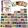 gisgfim 100 PCS Memory Matching Game Famous Paintings Concentration Memory Card for Adults Learning Educational Game A Fun Fast Artworks Theme Matching Games