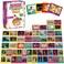 gisgfim 100 PCS Memory Matching Game Famous Paintings Concentration Memory Card for Adults Learning Educational Game A Fun Fast Artworks Theme Matching Games