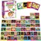 gisgfim 100 PCS Memory Matching Game Famous Paintings Concentration Memory Card for Adults Learning Educational Game A Fun Fast Artworks Theme Matching Games