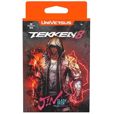 Jasco UVS Gamse UniVersus Tekken 8 Clash Deck Jin Ready to Play Character DeckBuilding Battle Collectible Card Game Paper Play Mat Officially Licensed