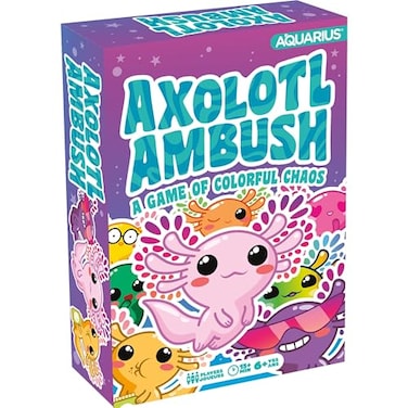 AQUARIUS Axolotl Ambush Card Game Great Family Fun Ages 6 Officially Licensed for Fun Axolotl Card Game Merchandise Collectibles