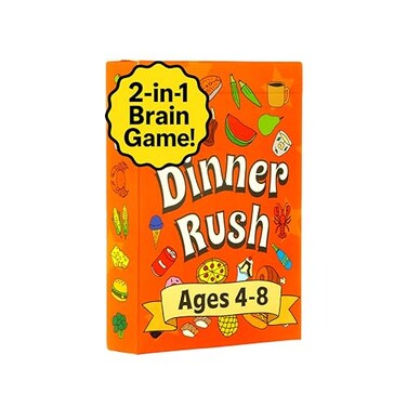 Niche Nation Dinner Rush Card Game PocketSized Kids Restaurant Activities 2in1 Picture and Quantity Matching Smart Card Games Matching Games for Kids 24 Players Ages 48