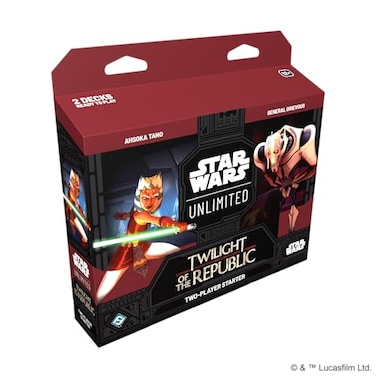 Asmodee Star Wars Unlimited TCG Twilight of The Republic Starter Set Master The Clone Wars Trading Card Game for Kids and Adults Ages 12 2 Players 20 Min Playtime