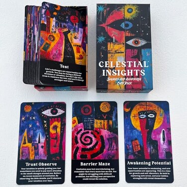soulme Inner Wisdom Oracle Cards Intuitive Spiritual Awakening Oracle Deck Personal Growth Oracle Cards for Beginners
