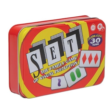 PlayMonster Set Card Games for Kids Collectors Tin Matching Game Learning Games Fun Family Games Game Night Travel Games Memory Game Learning Game MultiPlayer Card Game of Visual Perception Ages 6