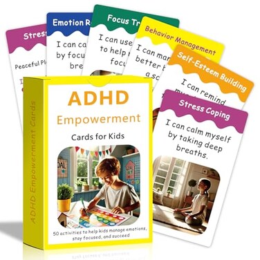 Uflognirz ADHD Tools for Kids Ages 512 50 Emotional Regulation Tool Coping Skills for Kids Cards Calm Down Corner Supplies Focus Training and Stress Relief SelfEsteem Mindfulness Item