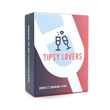 Slytiger Games Tipsy Lovers Couples Card Game for Date Night Romantic Fun Couples Drinking Game with 100 Cards for Adult Couples to Spice it Up 2 Player