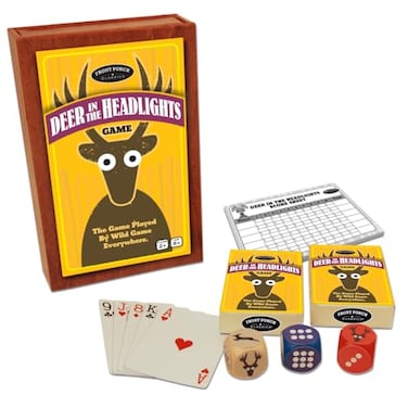 Front Porch Deer In The Headlights The Card Dice Game played by Wild Game Everywhere for Ages 5 and Up