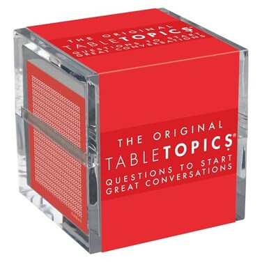 TableTopics The Original Conversation Starter Cards 135 Questions to Break the Ice Build Connection with Friends Acquaintances Coworkers at Meetings Parties at Home