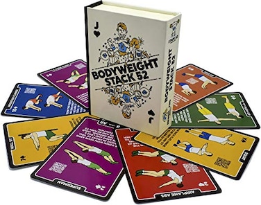 Stack 52 Bodyweight Exercise Cards Workout Playing Card Game Designed by a Military Fitness Expert Video Instructions Included No Equipment Needed Burn Fat Build Muscle Updated Bodyweight Deck