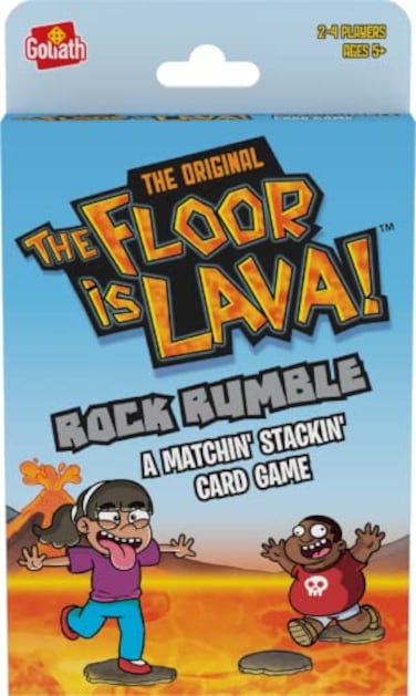 Goliath The Original The Floor is Lava Rock Rumble Card Game Matching Stacking Card Game 24 Players Ages 5 and Up