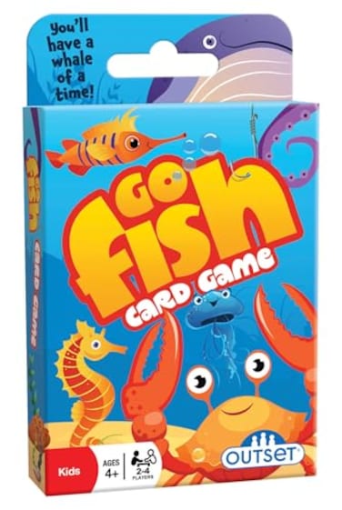 Outset Media Go Fish Card Game The Classic Card Game Featured on 36 OverSized Cards for 2 to 4 Players Ages 4 and up