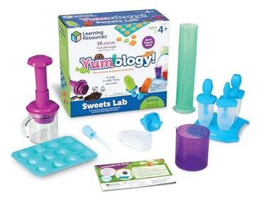 Learning Resources Yumology Science Sweets LabSTEM Toys Candy Experiments Science Kit for Kids Fun Gifts for Kids 16 Pieces Ages 4