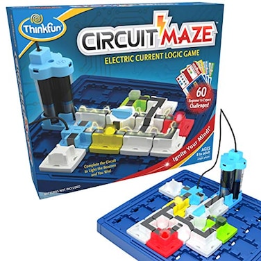 ThinkFun Circuit Maze Game BrainBoosting STEM Toy Teaches Circuitry Through Engaging Gameplay Toy of The Year Finalist Ideal for Boys and Girls Age 8 and Up