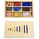 YHZAN New Sky Montessori Checker Board Beads Early Development Mathematics Material for Kids Wooden Toy Montessori Math Learning Addition and Subtraction Aids