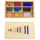 YHZAN New Sky Montessori Checker Board Beads Early Development Mathematics Material for Kids Wooden Toy Montessori Math Learning Addition and Subtraction Aids
