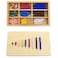 YHZAN New Sky Montessori Checker Board Beads Early Development Mathematics Material for Kids Wooden Toy Montessori Math Learning Addition and Subtraction Aids