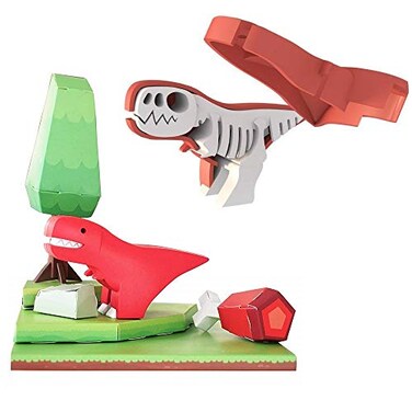 HALFTOYS My Cute and Crafty Pet Dinosaur TRex Craft Magnet Puzzle Play and Display