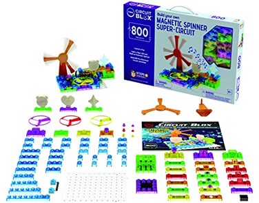 E-Blox EBlox Circuit Blox Builder 800 Projects Circuit Board Building Blocks Coding Kit Toys Set for Kids Ages 8 CB0187