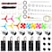 Sntieecr 6 Set DC Motors Kit Mini Electric Motor 3V 15000RPM with 66 PCS Plastic Gears AA Battery Holder Case Motor Bracket Shaft Propeller and Rocker Switch for DIY Toys Science Projects