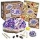 MindWare Dig It Up Giant Gem Discovery Kit Gemstone Dig Kit Offers Geology for Kids with 12 Real Polished Hidden Gemstones Includes 1 Giant Gem Chiseling Tools Gemstone Poster Ages 4