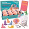 MindWare Dig It Up Discoveries Mermaids Dig Kits for Kids with 12 Sea Shells Each with a Mermaid Toy Inside 12 Chiseling Tools and Instructions Ages 4 and Up