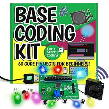 Let's Start Base Kit Computer Coding Game for Kids 812 and Teens to Learn Code Electronics Great STEM Gift for Boys Girls for Real C Coding with Over 60 Projects Included