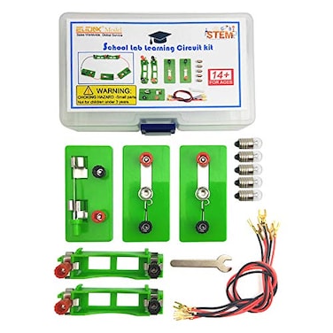 EUDAX Physics Science Lab Learning Circuit kitElectricity Experiment SetBuilding Circuits for Student Junior Senior High School Students Basic kit