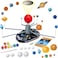 Playz Premium Solar System Model Kit for Kids 4 Speed Motor HD Planetarium Projector 8 Painted Planets 8 White Foam Balls with Paint and Brush for a HandsOn STEM DIY Project for Space Toys