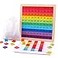 GEMEM Wooden Montessori Math Counting Hundred Board Toys 1100 Consecutive Numbers Learning Educational Game Toy for Kids Toddlers 3 Year Old with Storage Bag